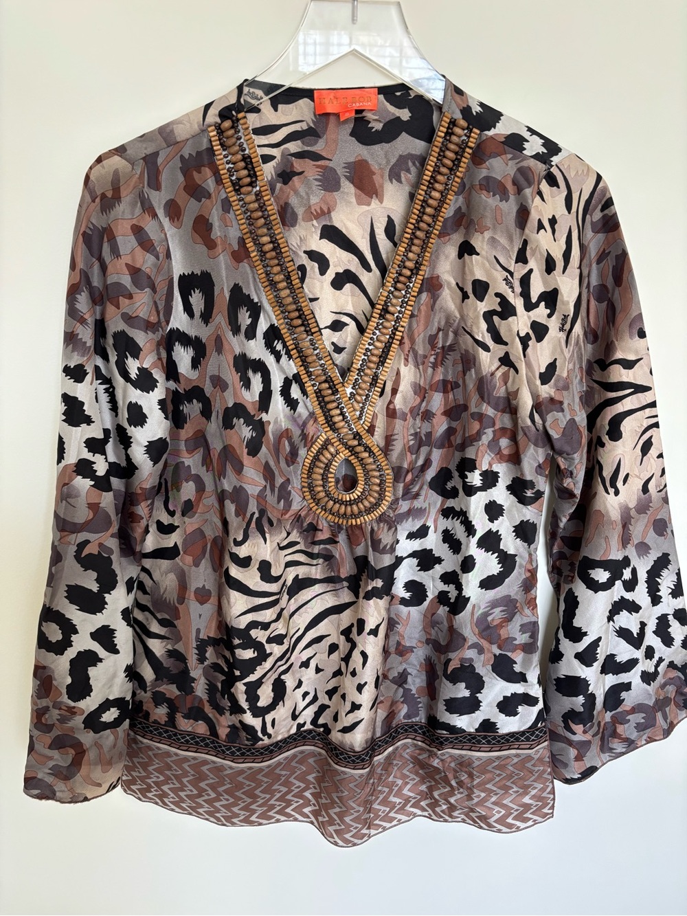 Hale Bob Cabana Silk Leopard
Tunic Top